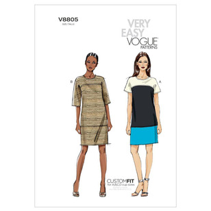 Vogue Sewing Pattern V8805 Misses' Dress White