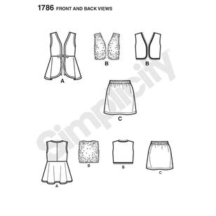 Simplicity Pattern 1786 Girl's Coordinates