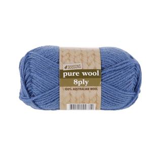 4 Seasons Pure Wool 8 Ply Yarn 50 g Denim 50 g