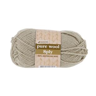 4 Seasons Pure Wool 8 Ply Yarn 50 g Linen 50 g