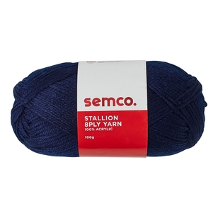 Semco Stallion 8 Ply Yarn 100 g New Navy 100g