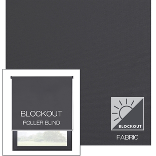 Caprice Platinum Blockout Roller Blind Charcoal