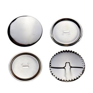 Birch Self Cover Buttons 2 Pack Silver 38 mm