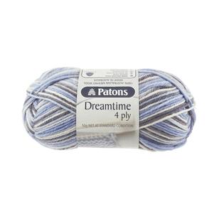 Patons Dreamtime 4 Ply Yarn 50 g Blue, White & Grey 50 g