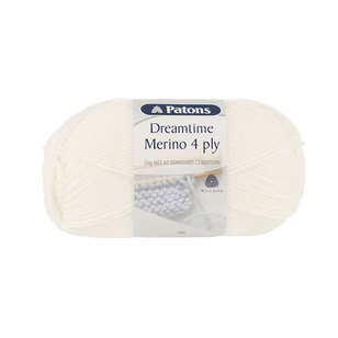 Patons Dreamtime 4 Ply Yarn 50 g Cream 50 g