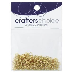 Crafters Choice Small Jump Rings Gold 4 mm