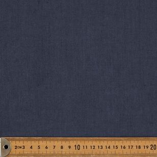 Plain 135 cm Premium Linen Suiting Fabric Denim 135 cm