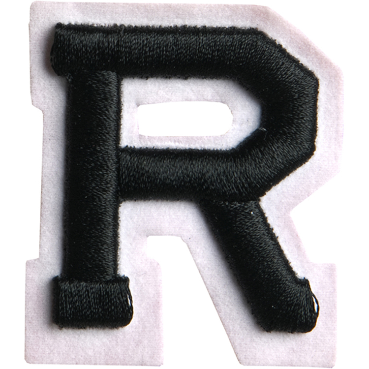 R - Athletic Jersey Letter Sheets Iron On Rhinestone Transfer