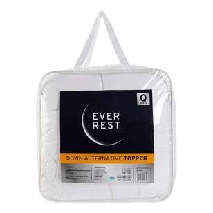 Ever Rest Alternative To Down Topper White Double