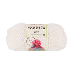 Cleckheaton Country 8 Ply 50 g White 50 g