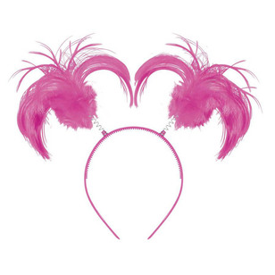 Amscan Supporter Head Bopper Ponytail Pink