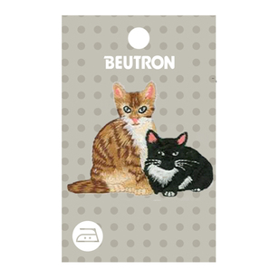 Beutron Cats Motif Black & Red