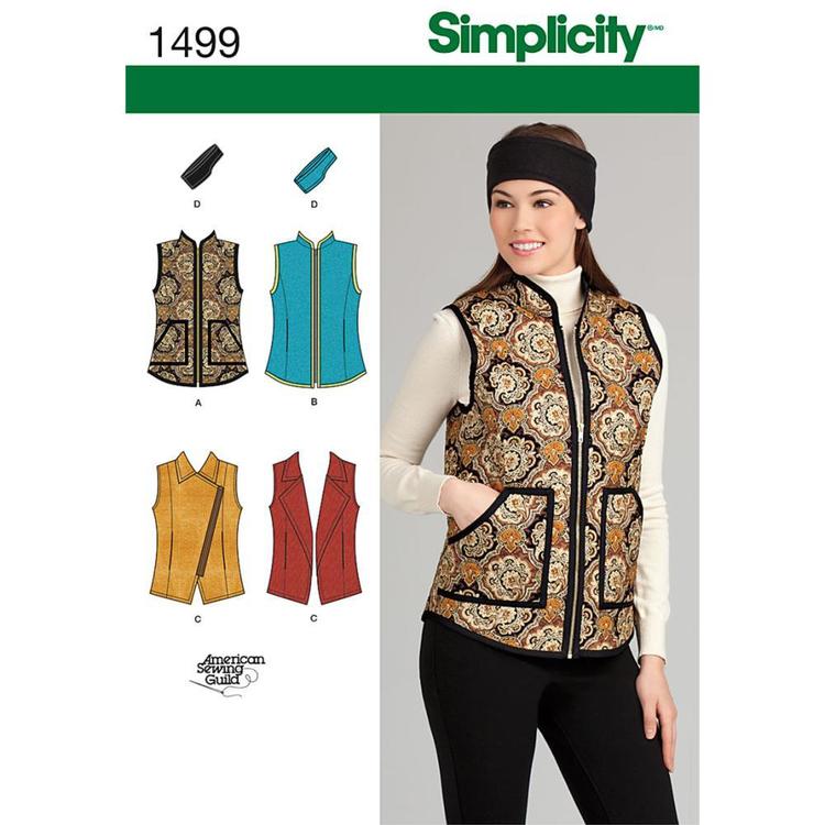 Simplicity Pattern 1499 Women's Vest