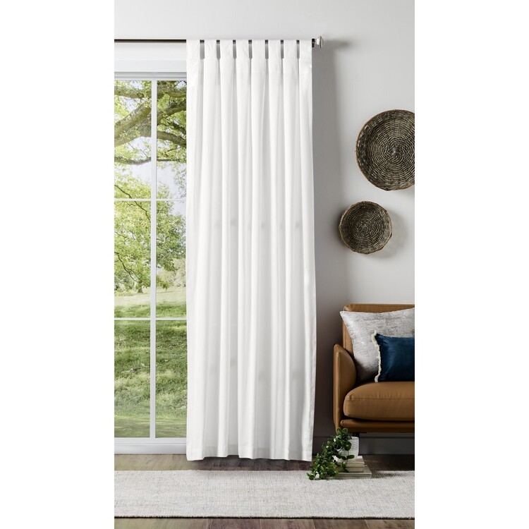KOO Henry Tab Top Curtain White 140 x 223 cm