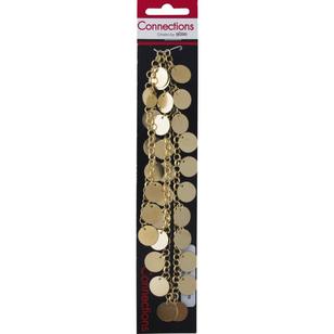 Ribtex Connections Chain With Disc Charms Gold 50 cm