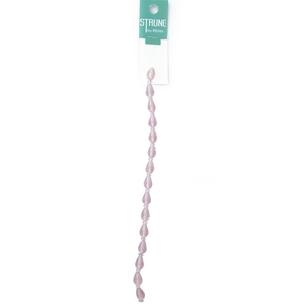 Ribtex Strung Faceted Teardrop Beads 15 Pack Soft Pink