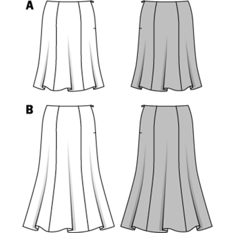 Burda Pattern 6903 Women's Skirt