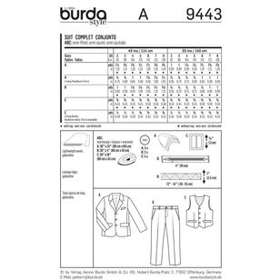 Burda Pattern 9443 Boy's Evening Wear  2 - 8