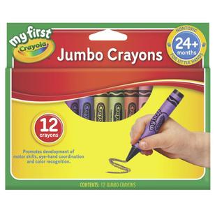Crayola My First Jumbo Crayons 12 Pack Multicoloured