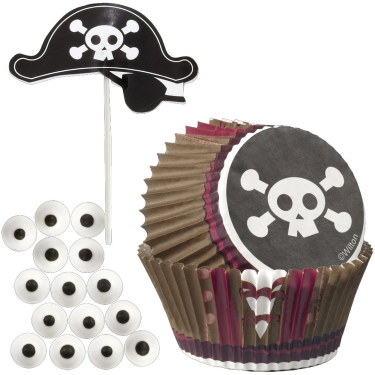 Haunted souvenir candy pirate. Пиратские кексы. Пиратский декор для капкейков. Украшения для капкейков пират. Набор украшений для пирата.