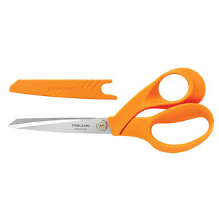Fiskars Razor Edge Scissors With Sheath Orange 20 cm