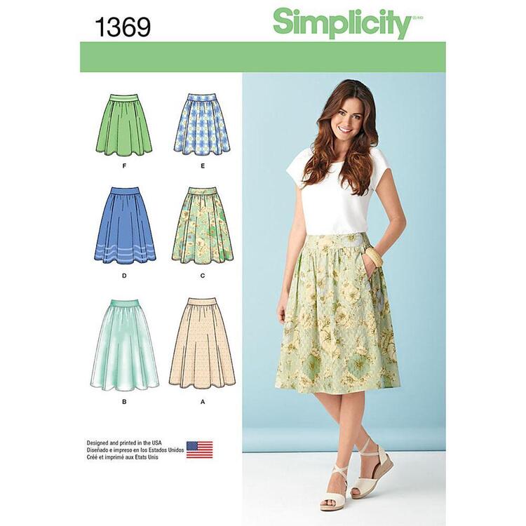 Simplicity Pattern 1369 Women's Skirt