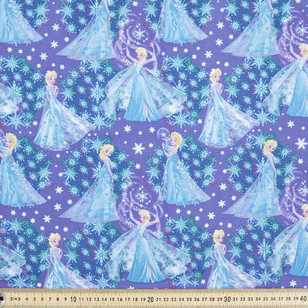Disney Frozen Queen Elsa Fabric Purple 108 cm