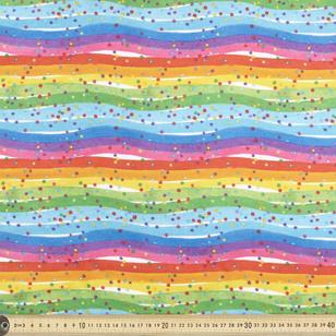 Rainbow Spot 110 cm Cotton Flannelette Multicoloured 110 cm