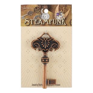 Steampunk Giant Key Pendant Antique Copper 78 mm