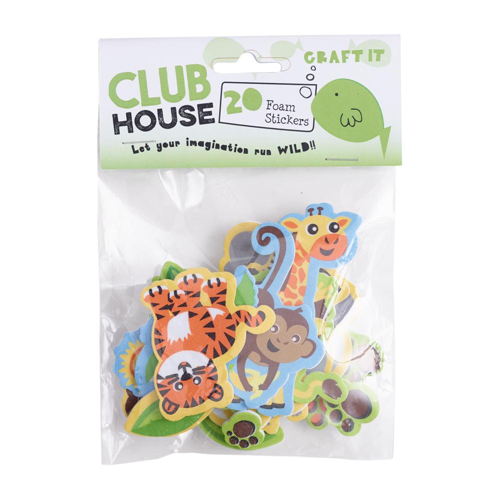 NEW Crafter'S ChoiceClub House Safari Printed Foam Stickers By Spotlight