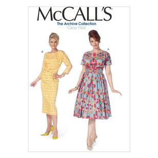 McCall's Sewing Pattern M7086 Womens' Dresses White