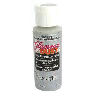 DecoArt Glamour Dust Silver Bling 59 mL