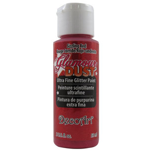 DecoArt Glamour Dust Sizzling Red 59 mL