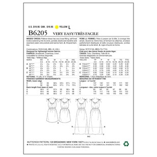 Butterick Pattern B6205 Misses' Dress