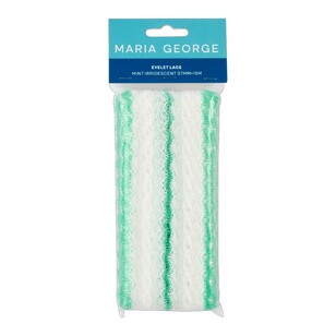 Maria George Iridescent Eyelet Lace 15 Metre Roll  Mint 37 mm x 15 m