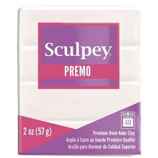 Scupley Premo Oven Bake Clay White Translucent 56 g