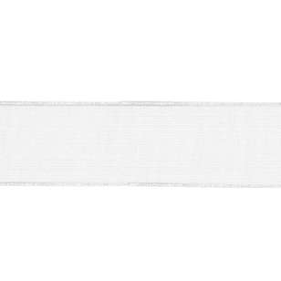 Berisfords Super Sheer Ribbon White