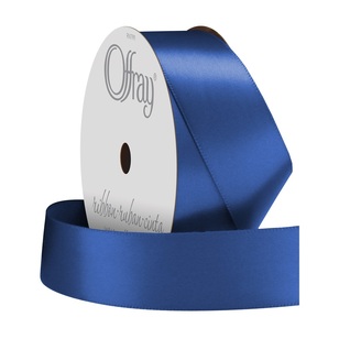 Offray Single Face Satin Ribbon Royal Blue