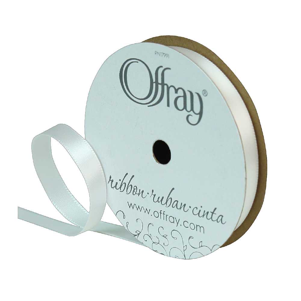 Offray 1.5 x 12' Coral Rose Single Face Satin Ribbon - Each