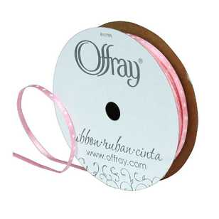 Offray DFS Mini Dot Ribbon Pink 3 mm x 4.5 m