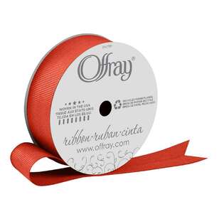 Offray Grosgrain Ribbon Poppy