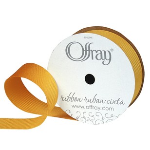 Offray Grosgrain Ribbon Yellow