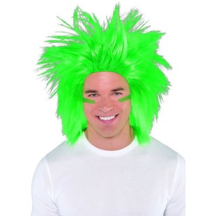 Amscan Supporter Crazy Wig Green