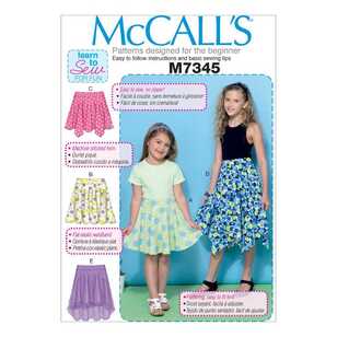 McCall's Pattern M7345 Children & Girls' Straight