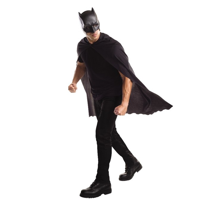 DC Comics Adult Batman Cape And Mask Set Black