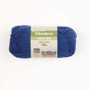 4 Seasons Flinders Cotton 8Ply Yarn 50 g Dark Blue 50 g
