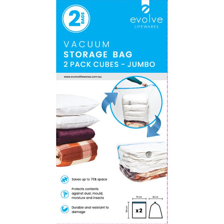 Hanging Vacuum Storage Bag And Cube Vacuum Space Saving Bag
