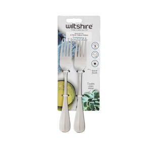 Wiltshire Baguette Table Fork 4 Piece Silver