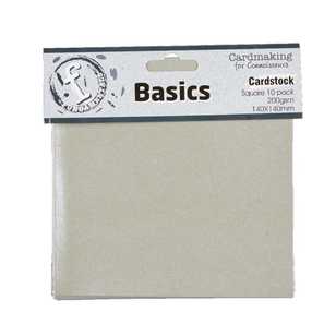 Fundamentals Square Cardstock Metallic Silver