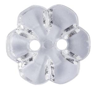 Hemline Opaque Periwinkle 20 Button White 13 mm